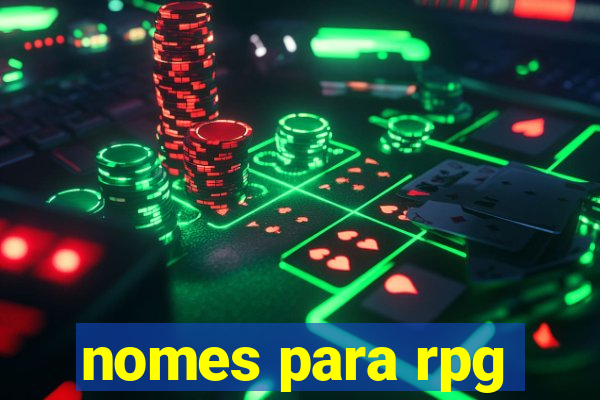 nomes para rpg